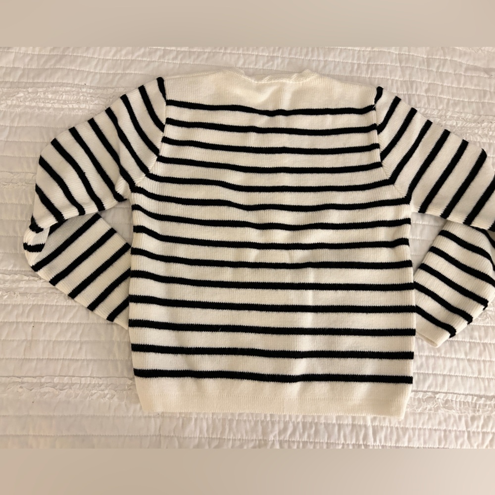 Striped Button Front Cardigan - Picture 11 of 12